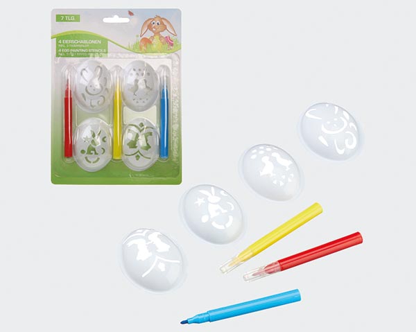 Ostereier Schablonen Set, 7tlg